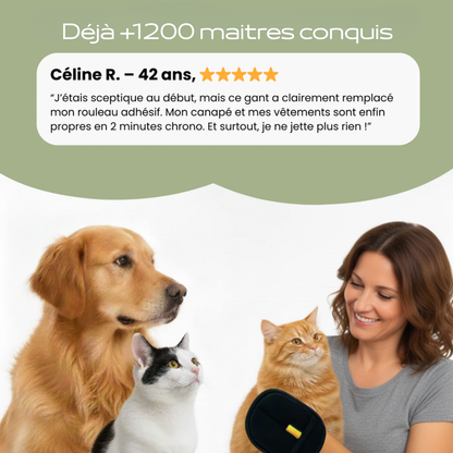 Gant Anti-Poils Réutilisable & Écologique